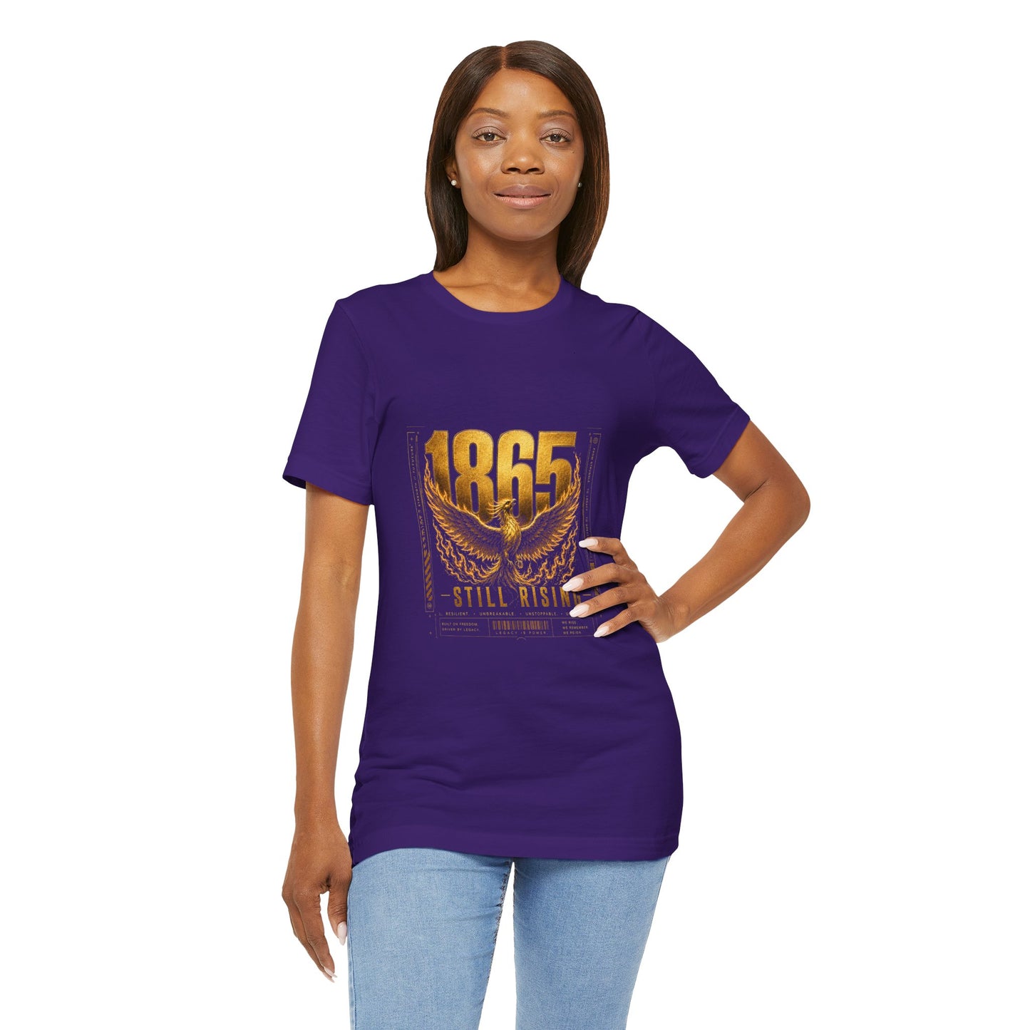 T-Shirt — 1865 Still Rising Golden Wings Memorial Tee