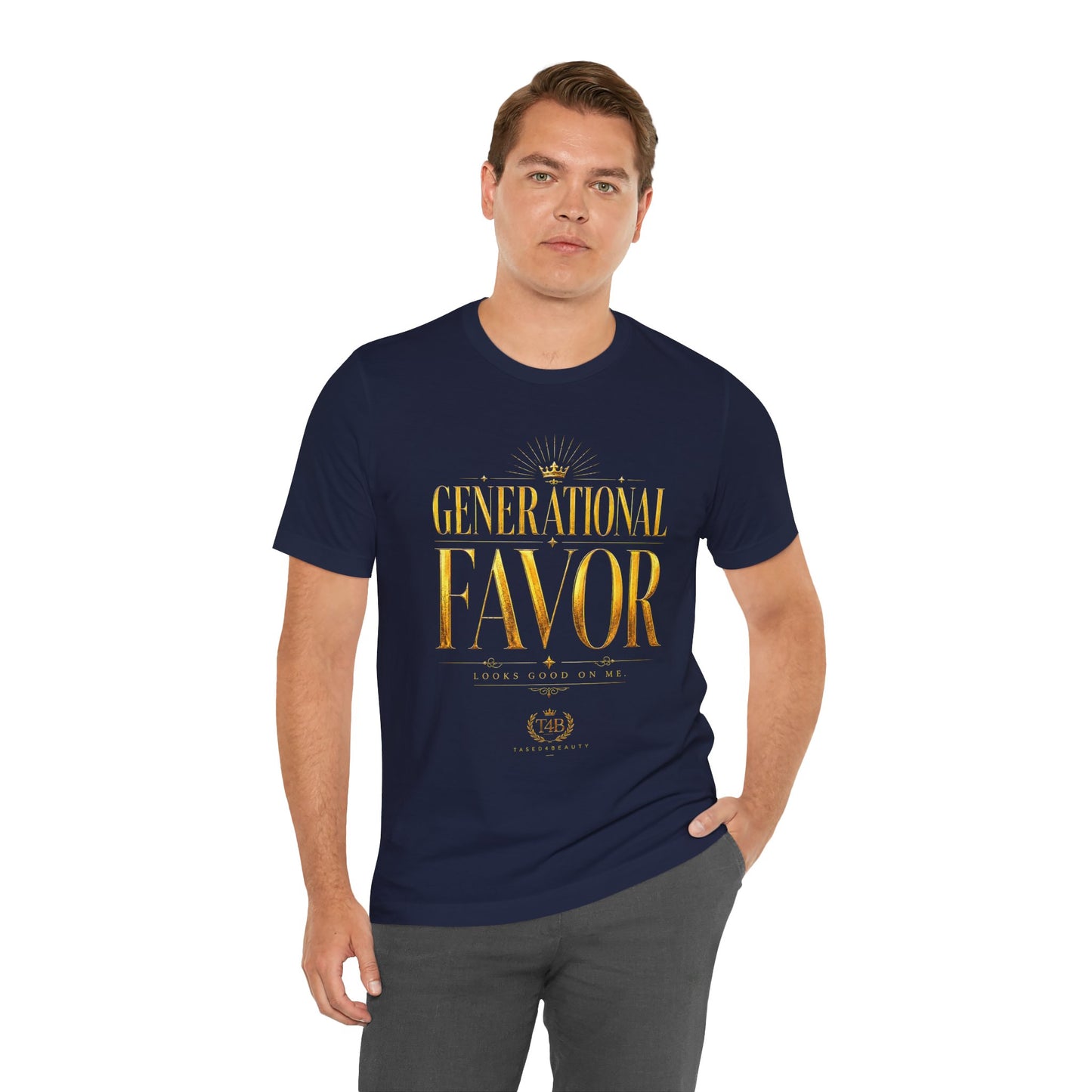 Generational Favor T-Shirt — Gold Foil Inspirational Tee