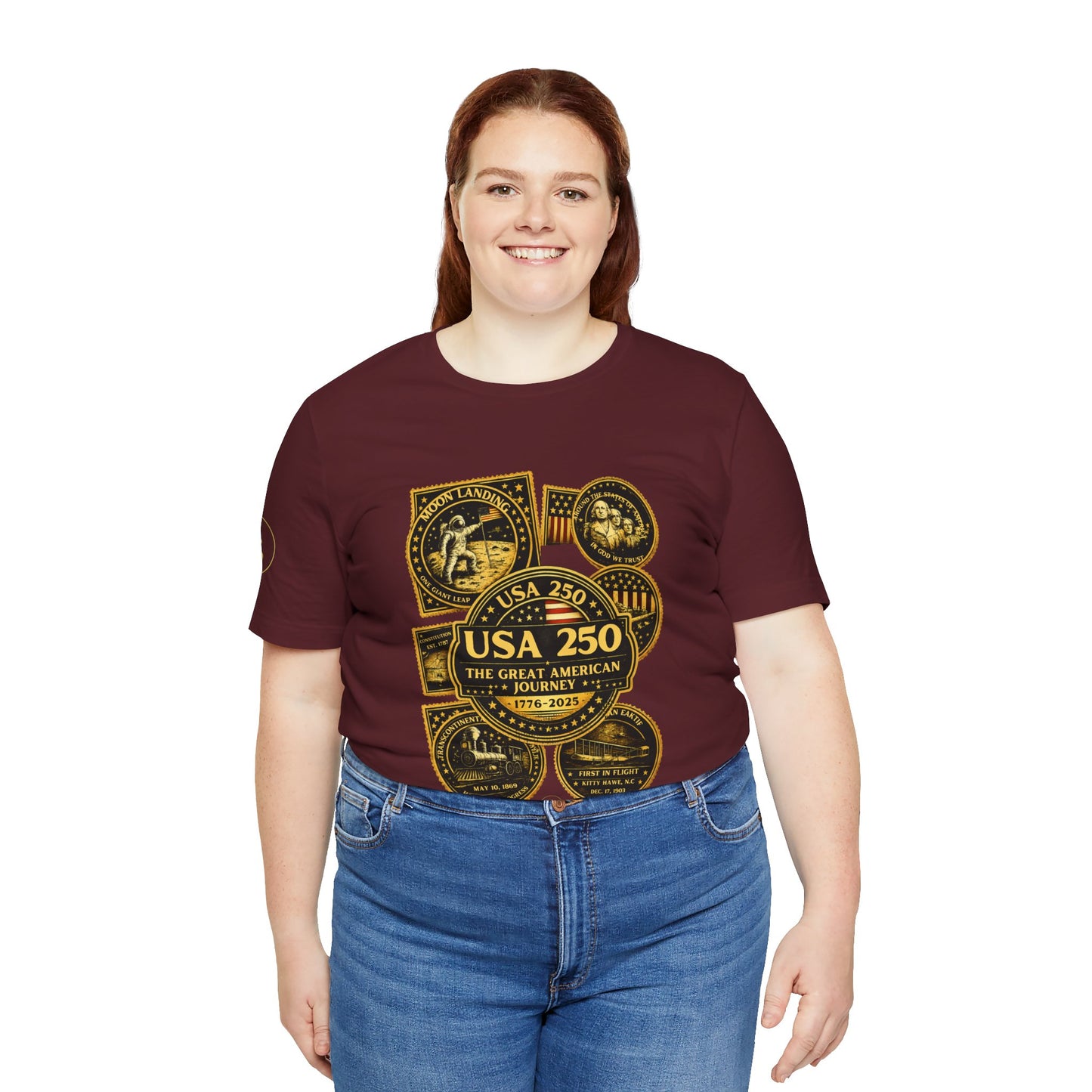 USA 250 Commemorative T-Shirt — The Great American Journey 1776–2026