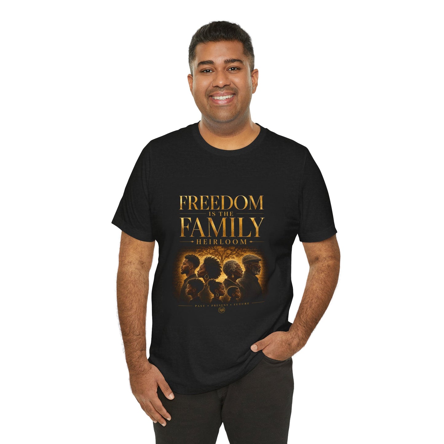 Freedom is the Family Heirloom Tee — Vintage Family Portrait Graphic T-Shirt