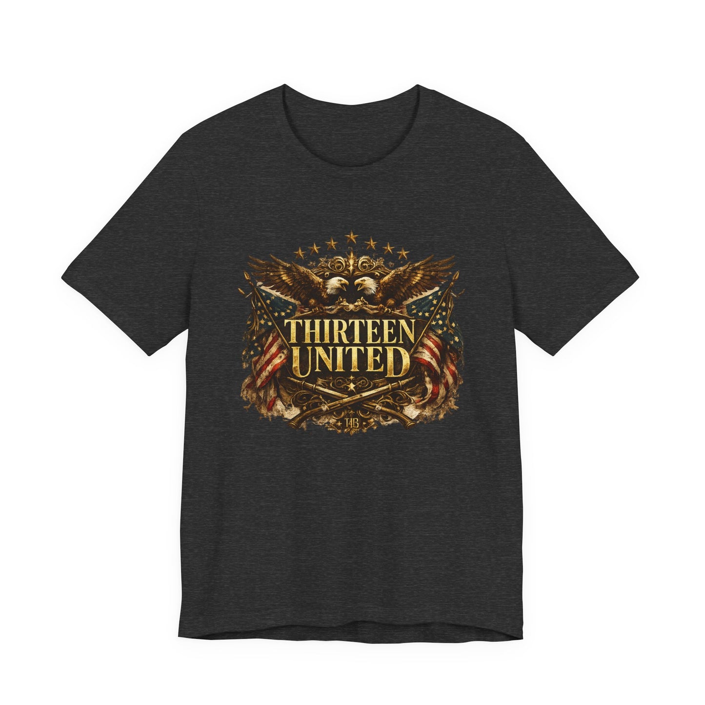 T‑Shirt - "Thirteen United" Vintage Eagle Patriotic Graphic Tee