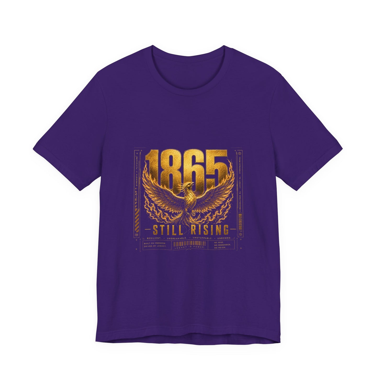 T-Shirt — 1865 Still Rising Golden Wings Memorial Tee