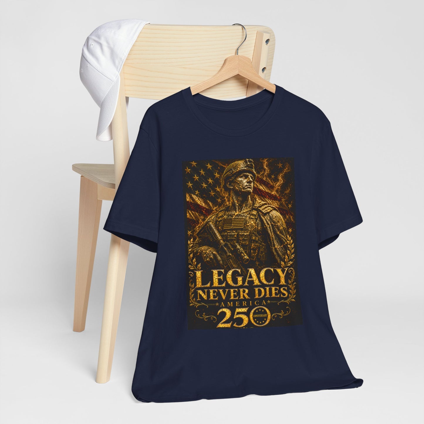 Legacy Never Dies 250th Anniversary -Unisex Jersey Short Sleeve Tee