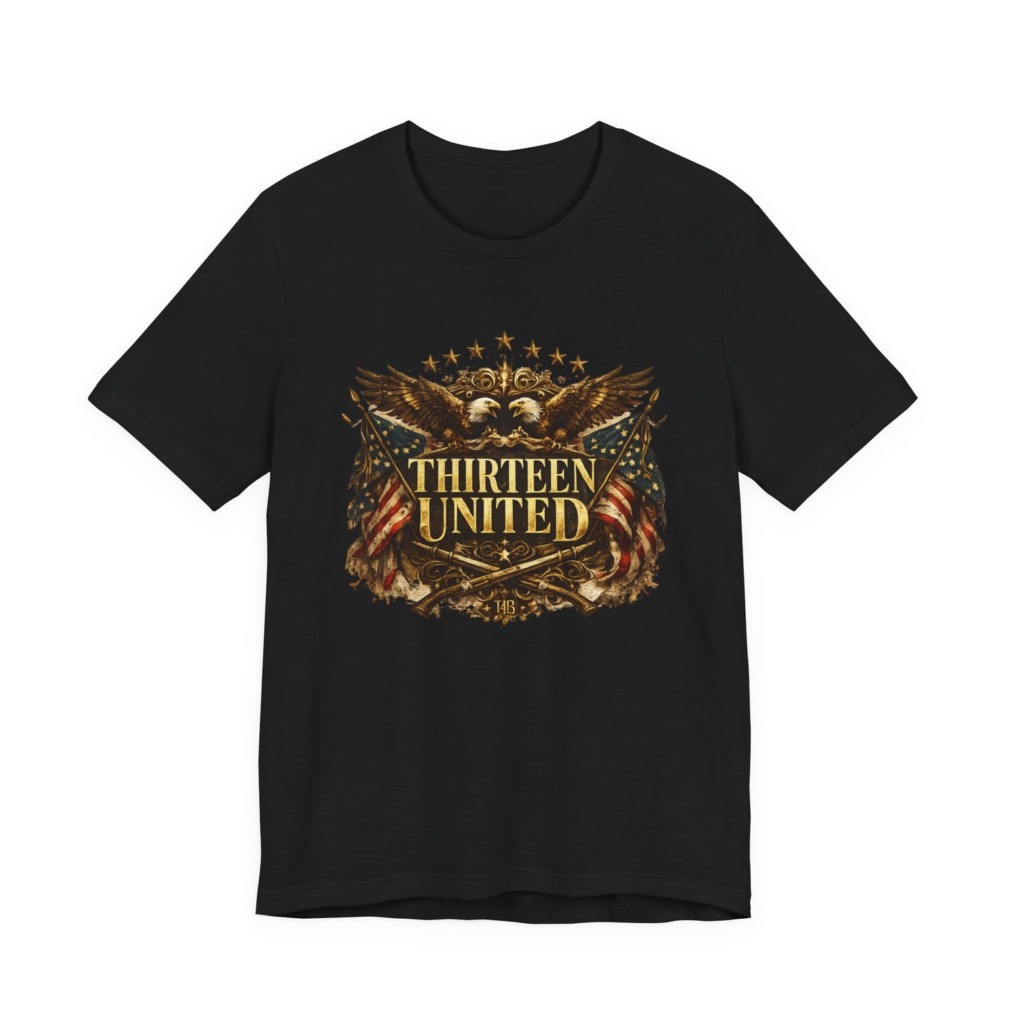 T‑Shirt - "Thirteen United" Vintage Eagle Patriotic Graphic Tee