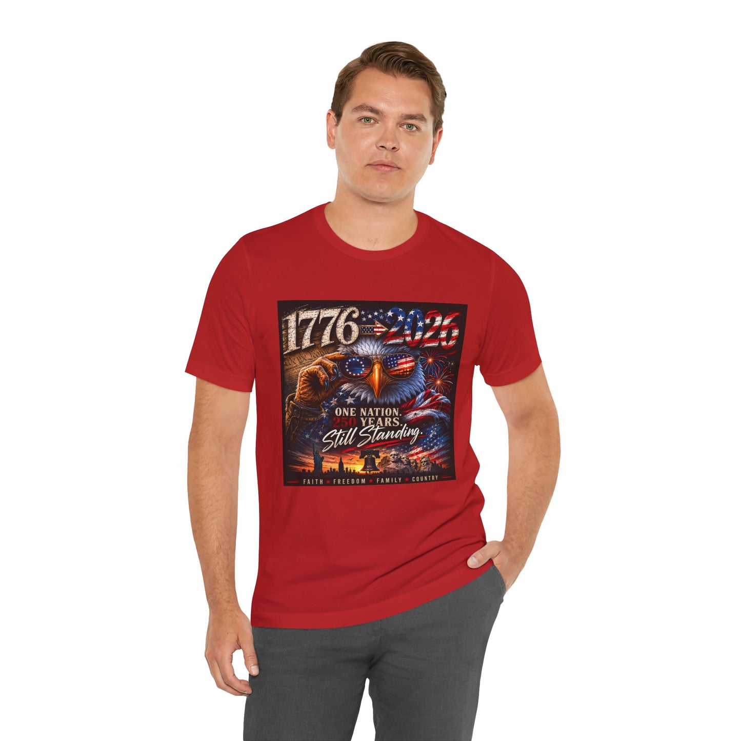 1776–2026 Patriotic Eagle Tee — "One Nation, Still Standing" Fourth of July Shirt