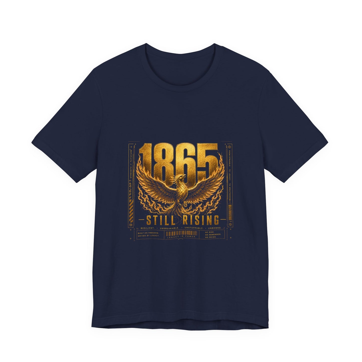 T-Shirt — 1865 Still Rising Golden Wings Memorial Tee