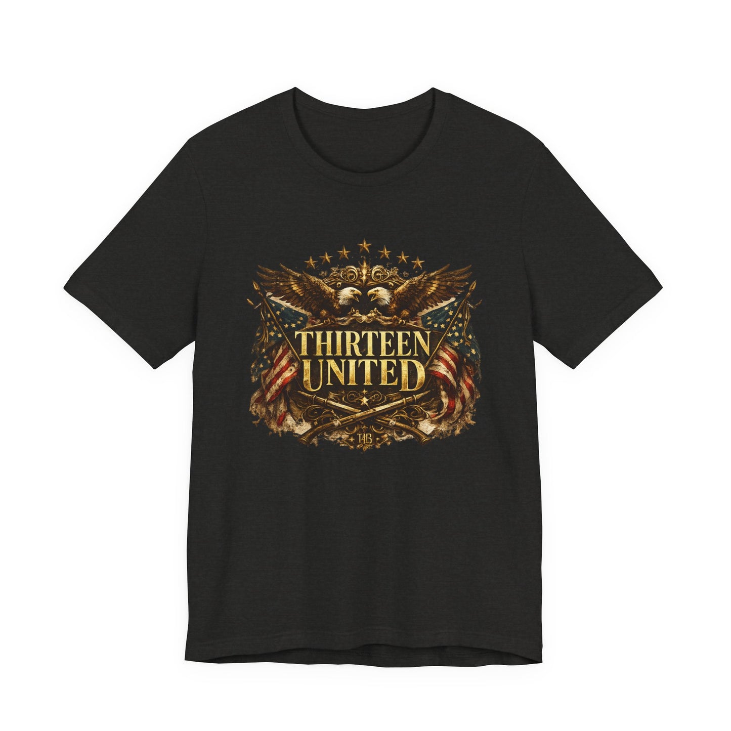 T‑Shirt - "Thirteen United" Vintage Eagle Patriotic Graphic Tee
