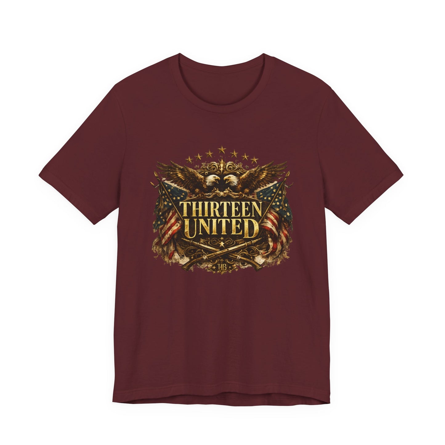 T‑Shirt - "Thirteen United" Vintage Eagle Patriotic Graphic Tee