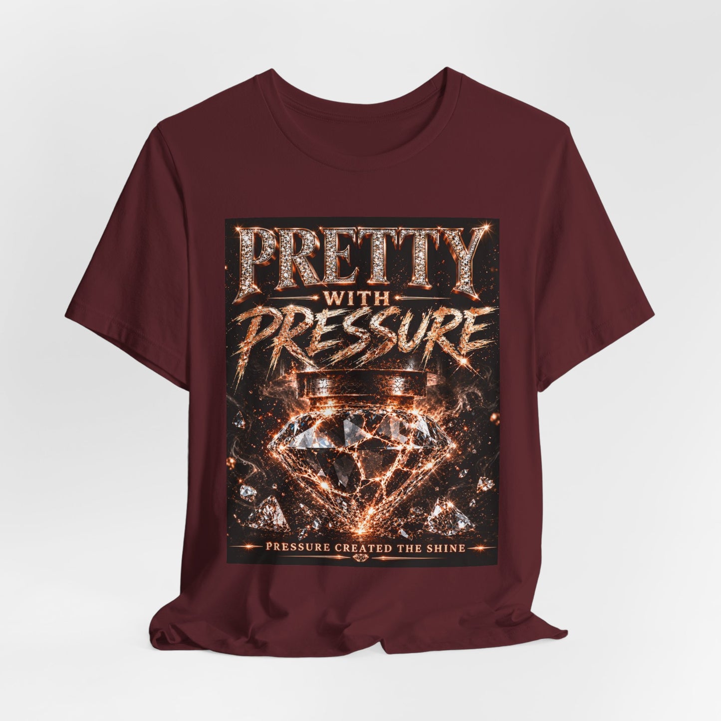 Pretty With Pressure Graphic Tee — Edgy Vintage Rock Band Shirt