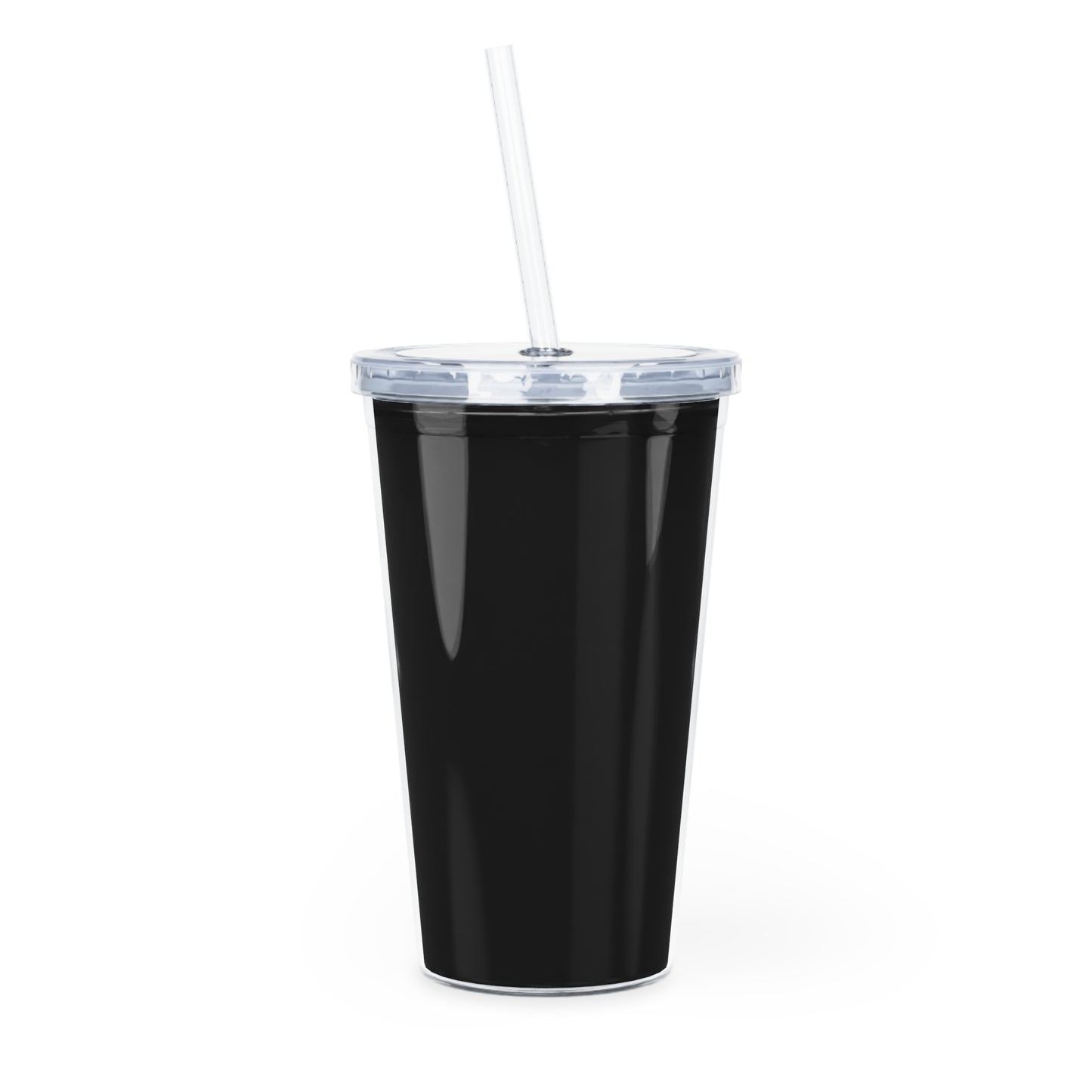 Gold Foil Scripture Tumbler with Straw — "Heaven-Sent, Pressure-Built" Christian Drink Cup