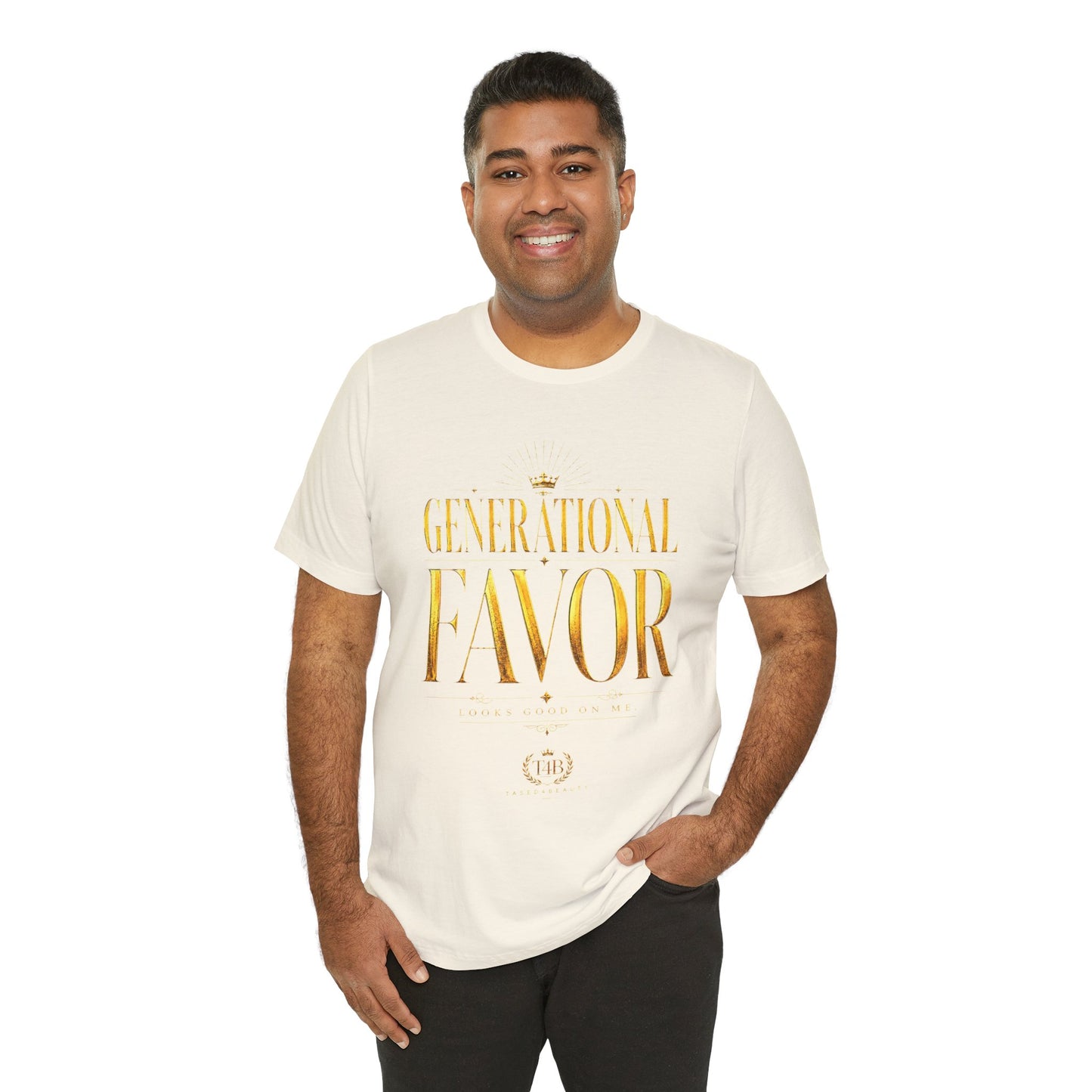 Generational Favor T-Shirt — Gold Foil Inspirational Tee