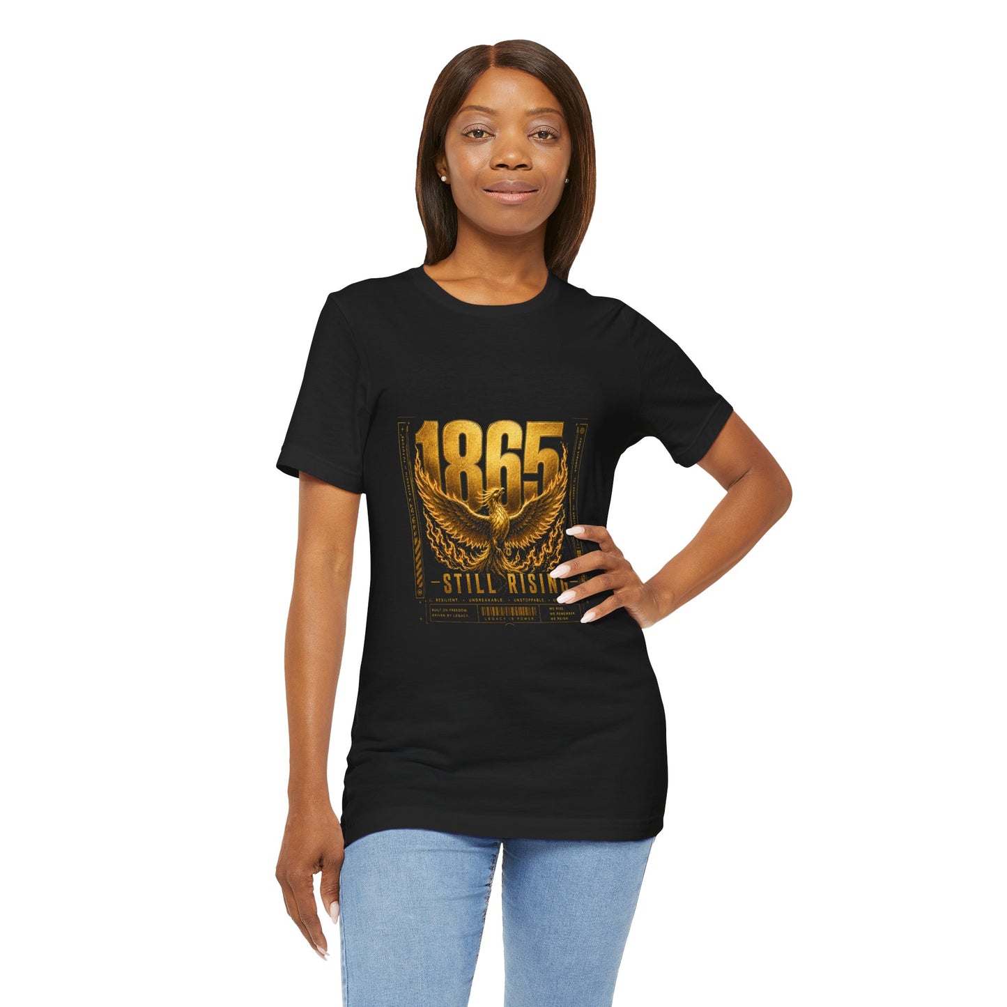T-Shirt — 1865 Still Rising Golden Wings Memorial Tee
