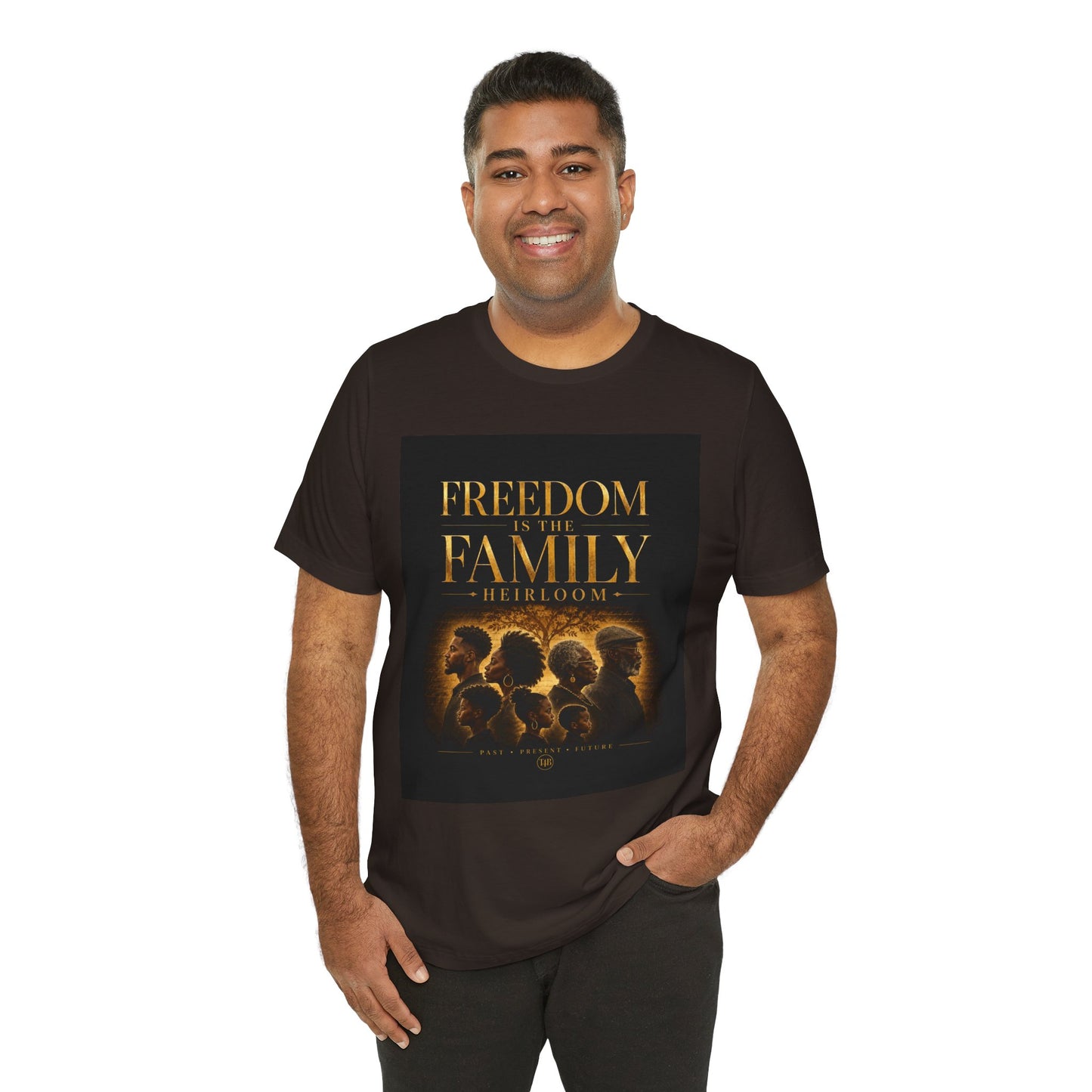 Freedom is the Family Heirloom Tee — Vintage Family Portrait Graphic T-Shirt