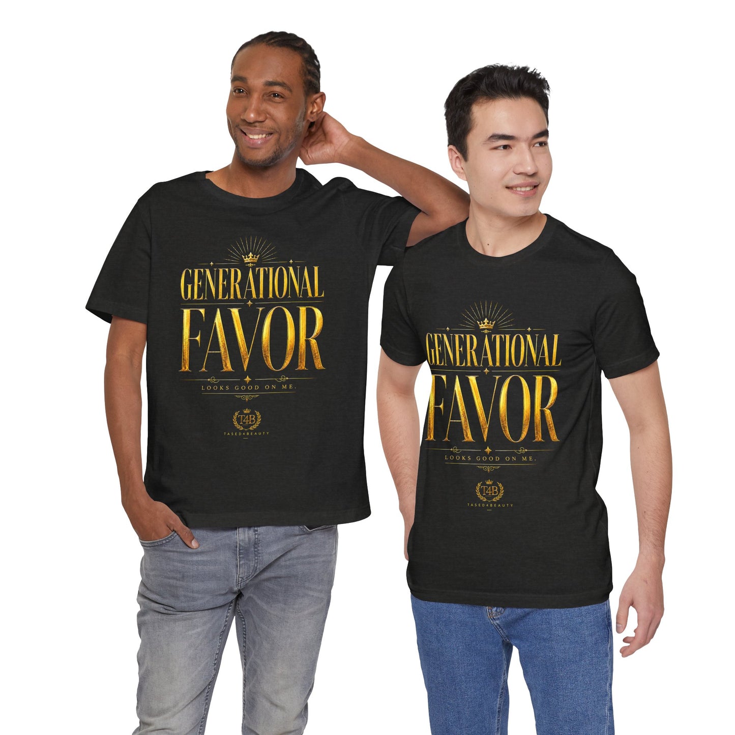 Generational Favor T-Shirt — Gold Foil Inspirational Tee
