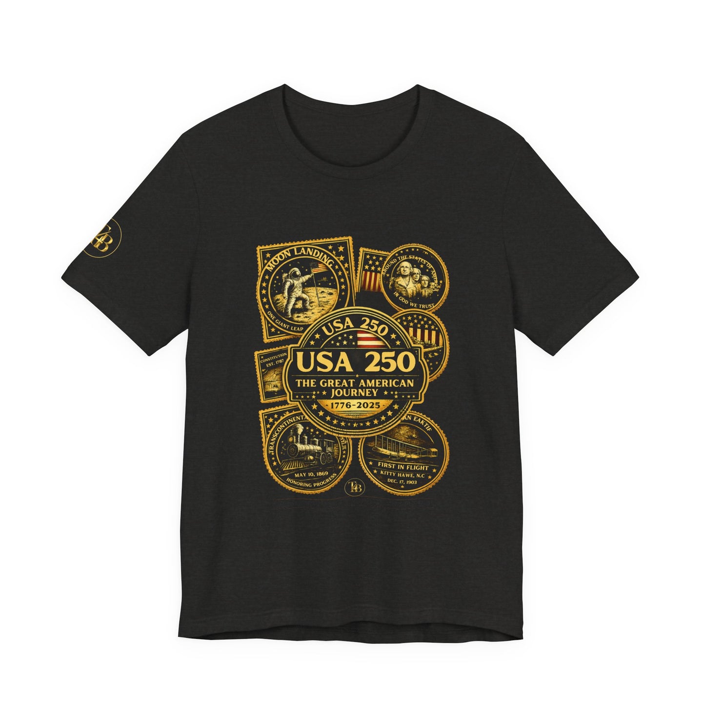 USA 250 Commemorative T-Shirt — The Great American Journey 1776–2026