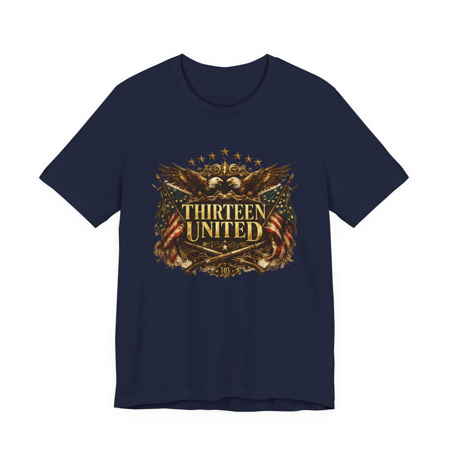 T‑Shirt - "Thirteen United" Vintage Eagle Patriotic Graphic Tee