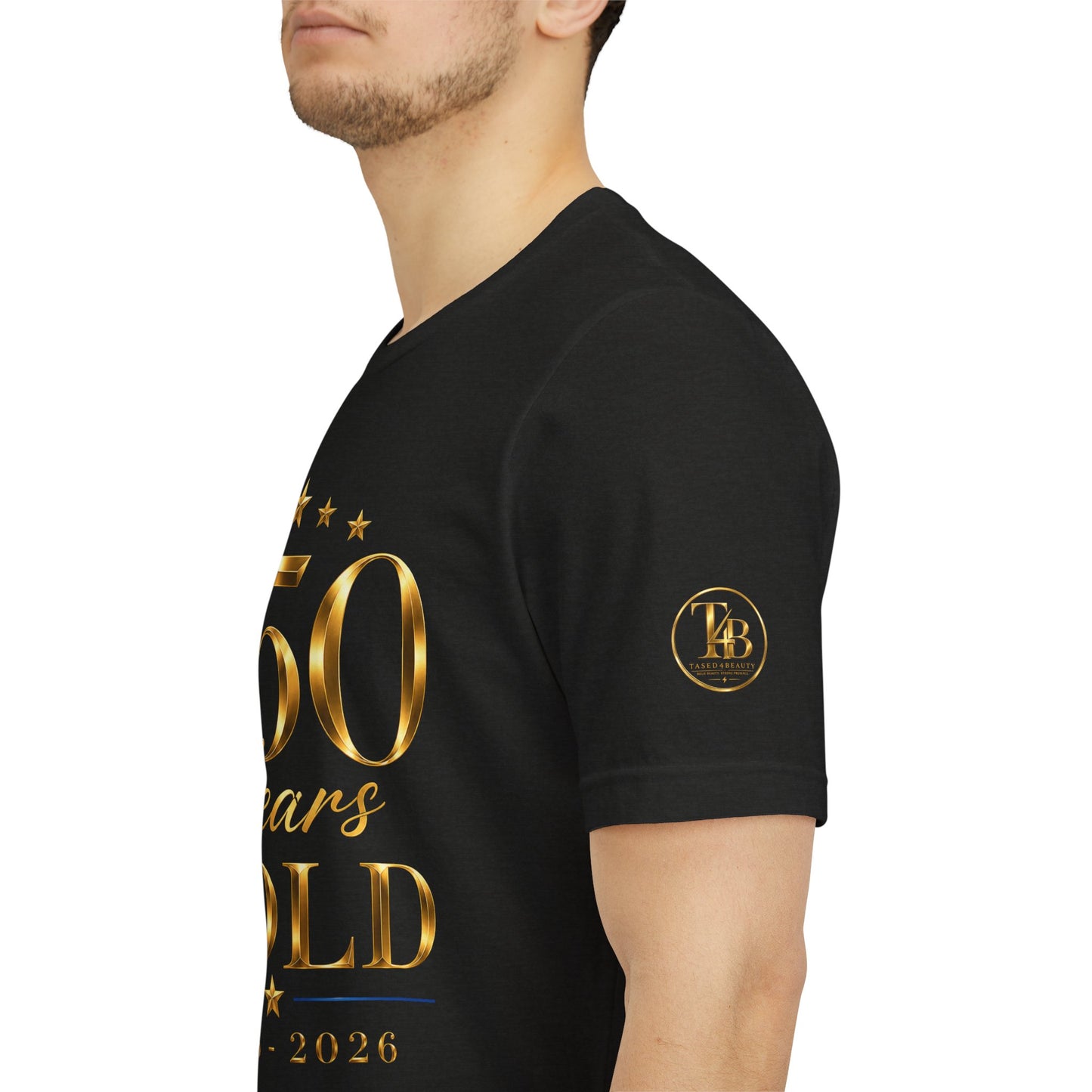 250 Years Bold T-Shirt — 1776–2026 Gold Anniversary Tee