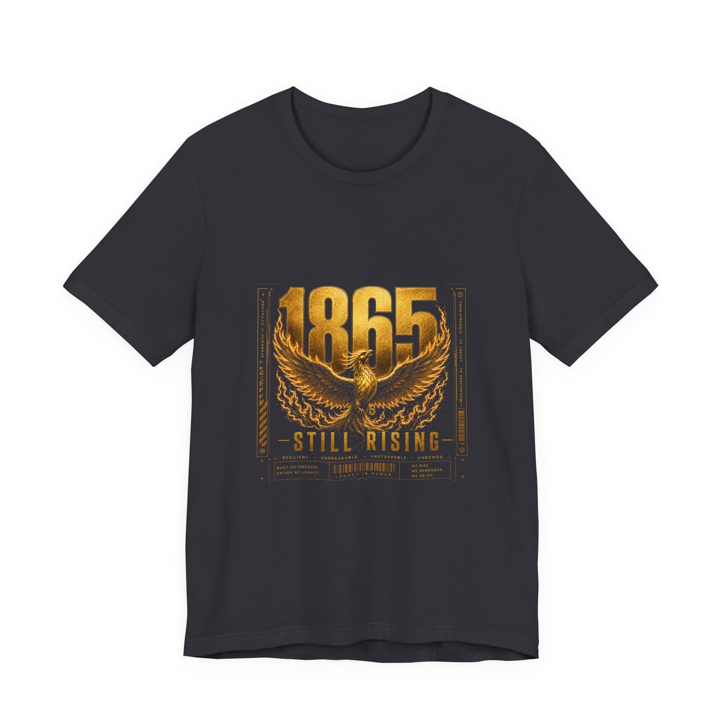 T-Shirt — 1865 Still Rising Golden Wings Memorial Tee