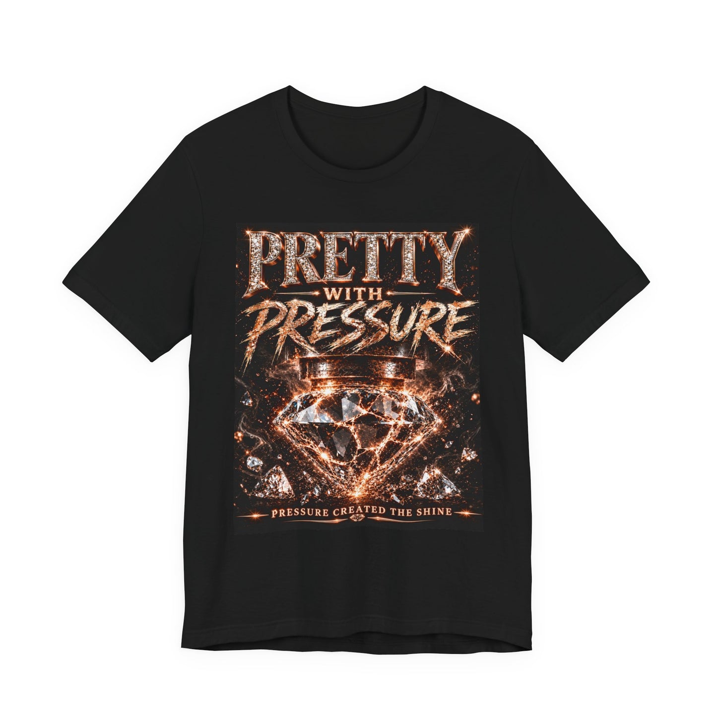 Pretty With Pressure Graphic Tee — Edgy Vintage Rock Band Shirt