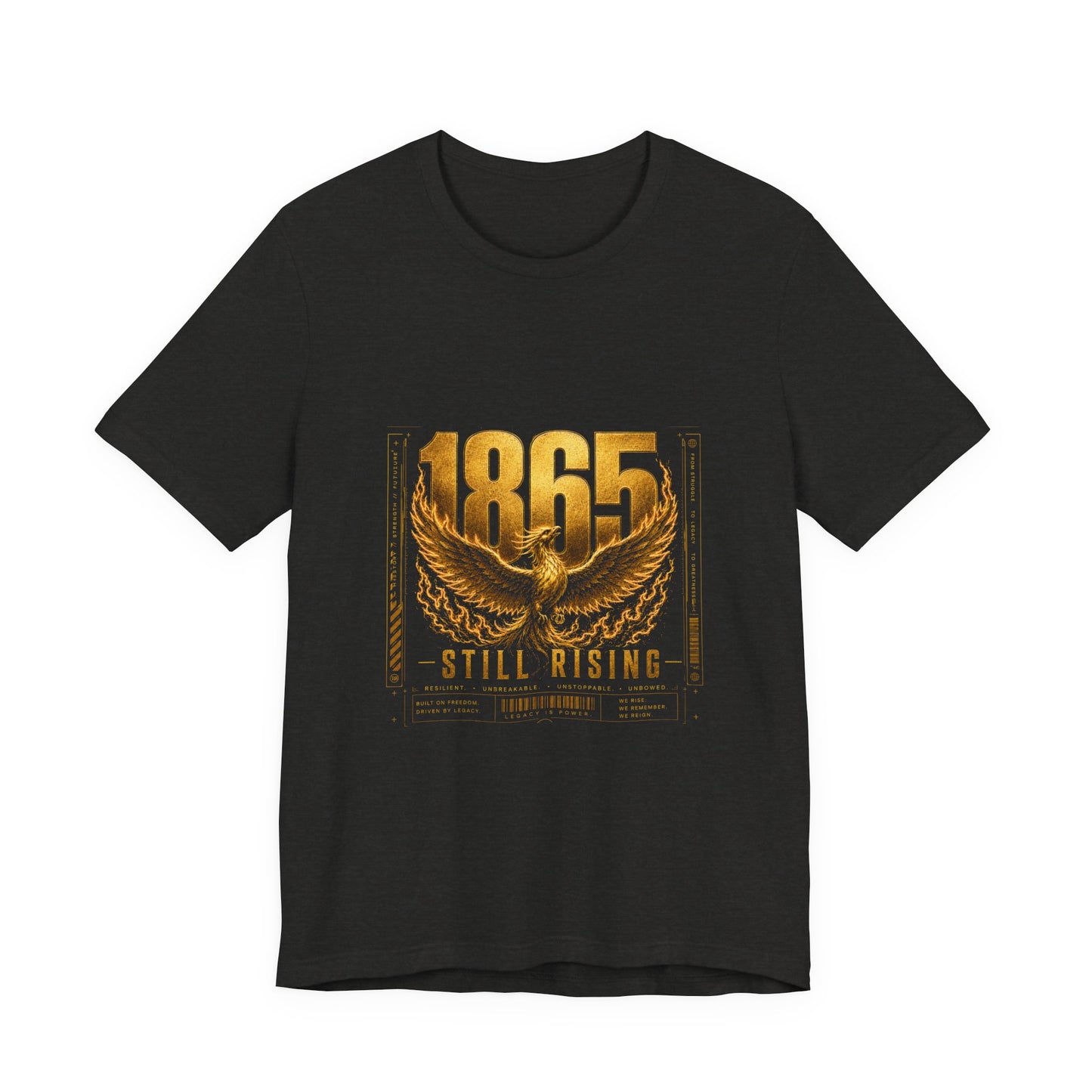 T-Shirt — 1865 Still Rising Golden Wings Memorial Tee