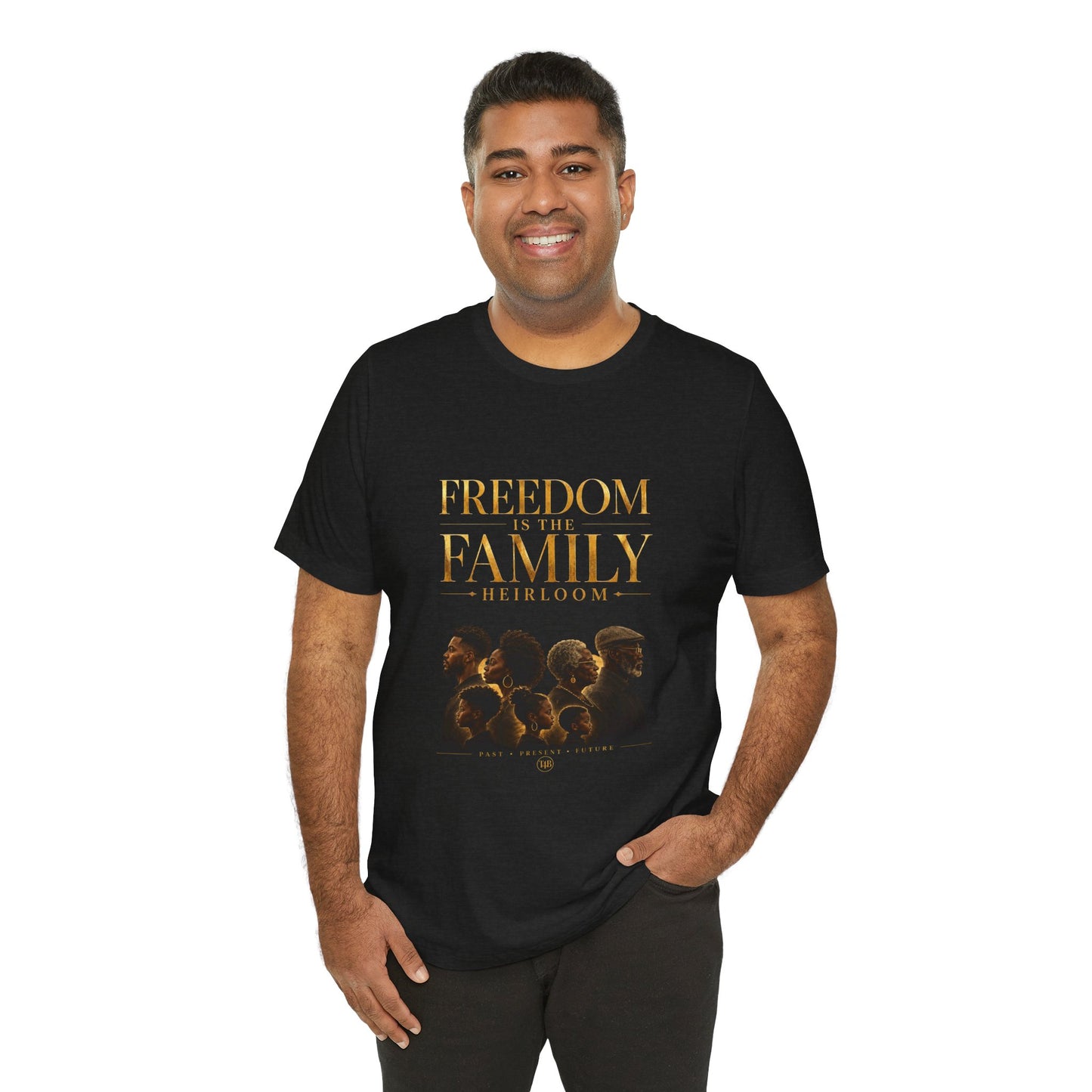 Freedom is the Family Heirloom Tee — Vintage Family Portrait Graphic T-Shirt